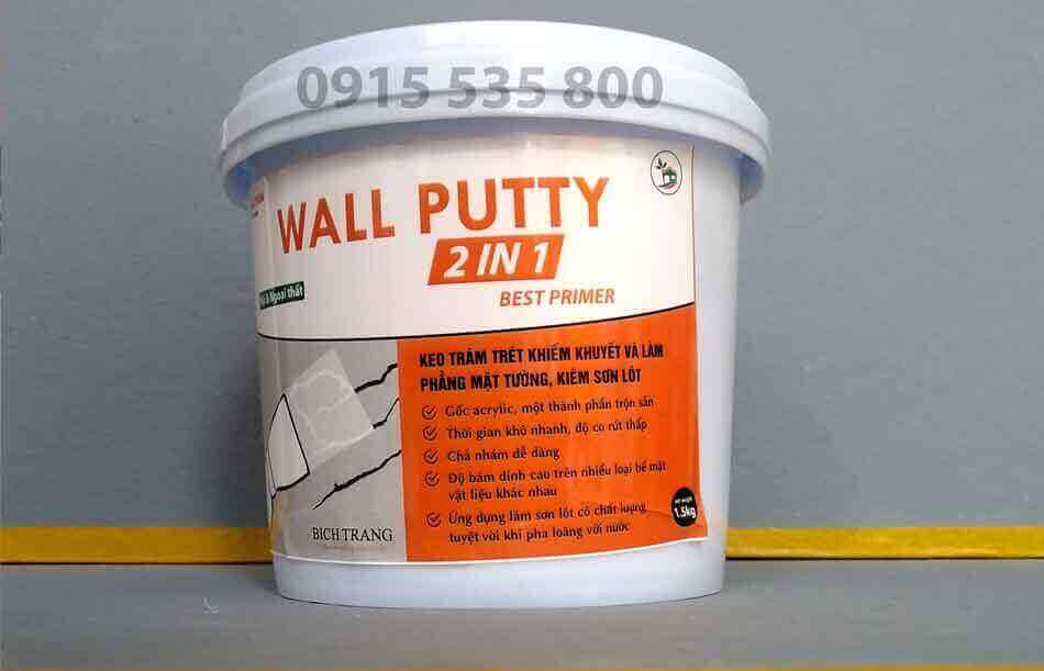Keo trám trét khuyết điểm tường pha nước kiêm sơn lót 120k