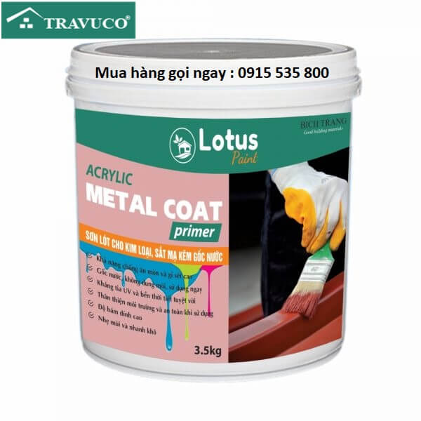 Sơn lót chống rỉ kim loại 3,5kg Lotus Metal Primer