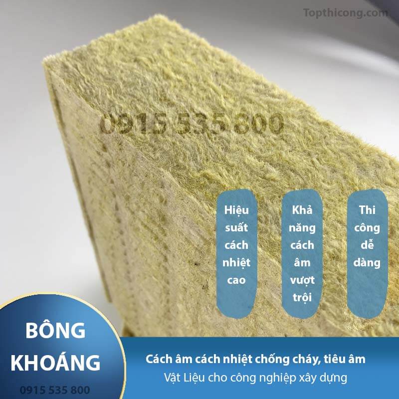 Bảng báo giá Bông khoáng Rockwool cách âm cách nhiệt