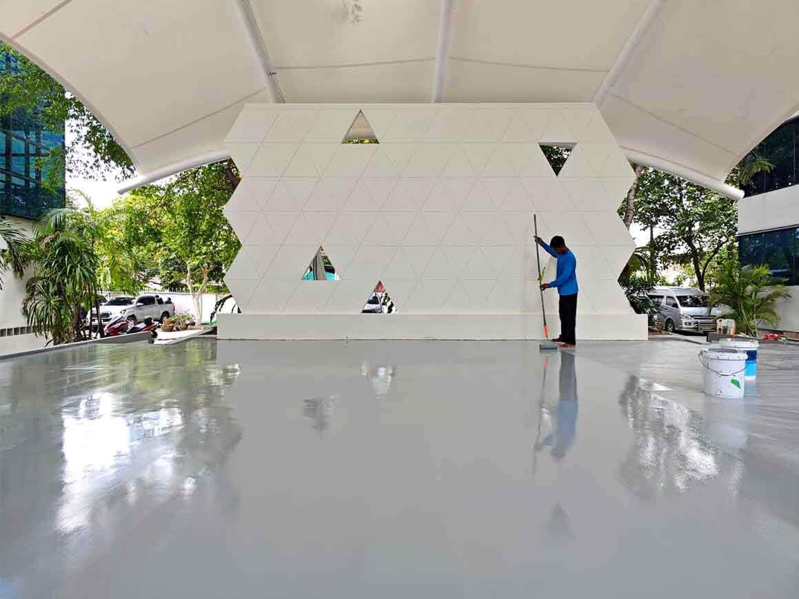 Sơn sàn bê tông epoxy tiện lợi tăng tuổi thọ
