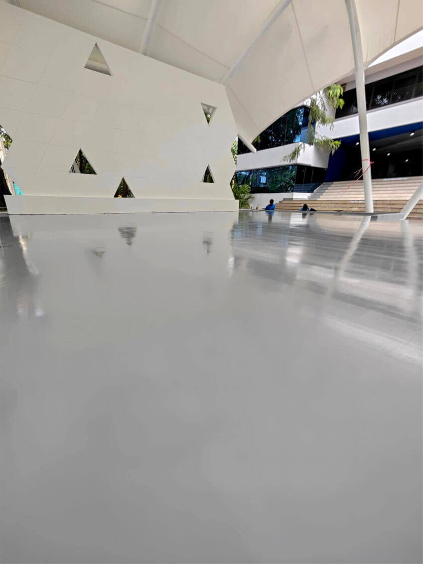 Sơn sàn bê tông epoxy văn phòng Showroom