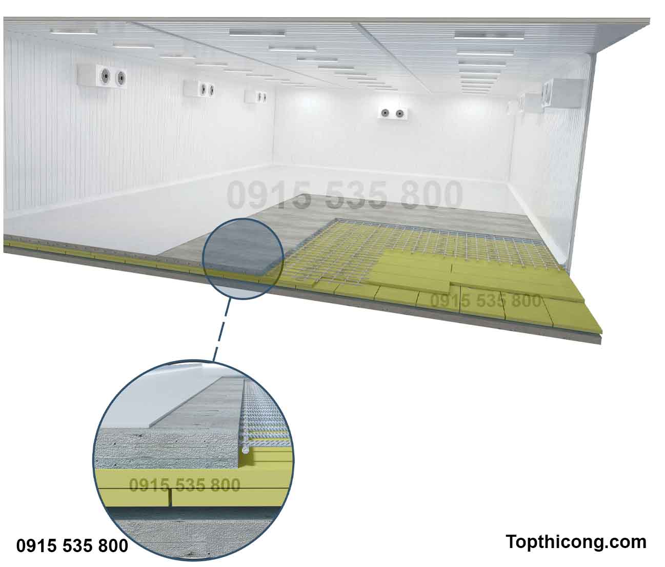Tấm xốp cách âm Hà Nội, cách nhiệt kho lạnh