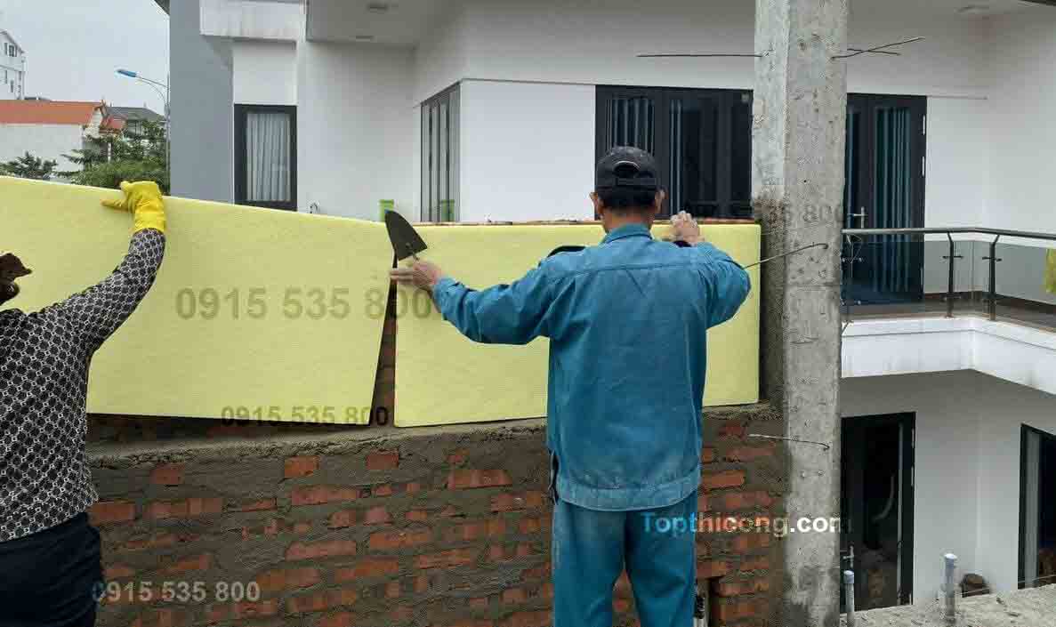 Tấm xốp xps cách nhiệt tường khoang