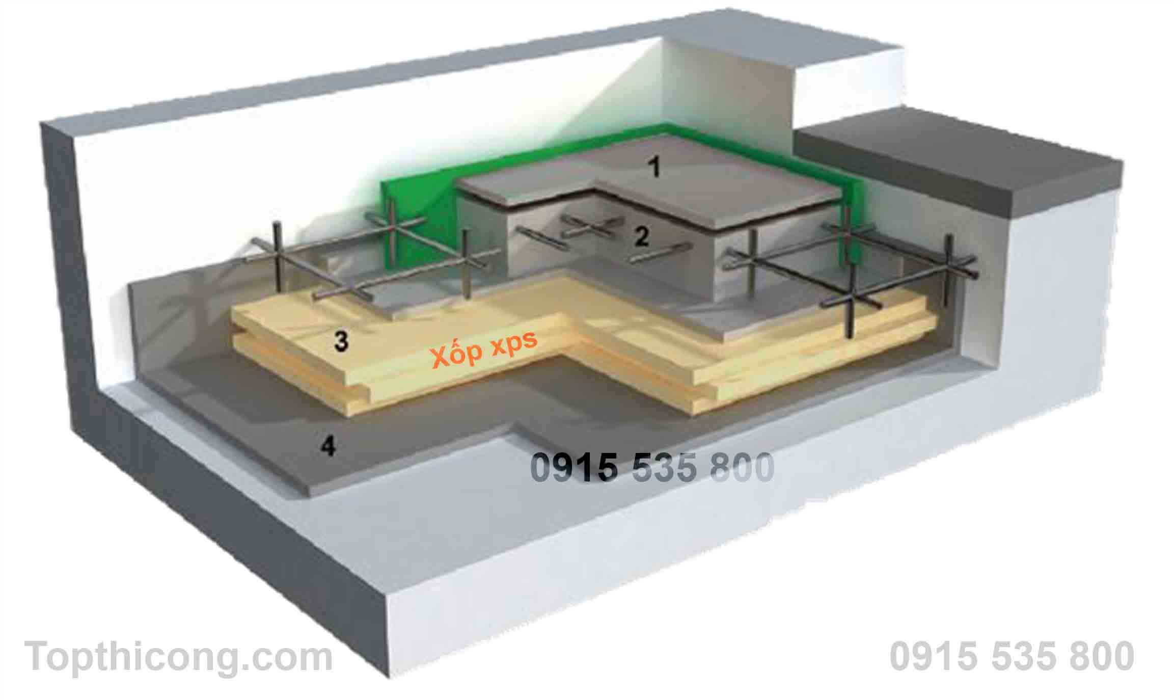 Xop XPS là loại vật liệu có khả năng cách âm, cách nhiệt được sử dụng phổ biến cho nhiều công trình