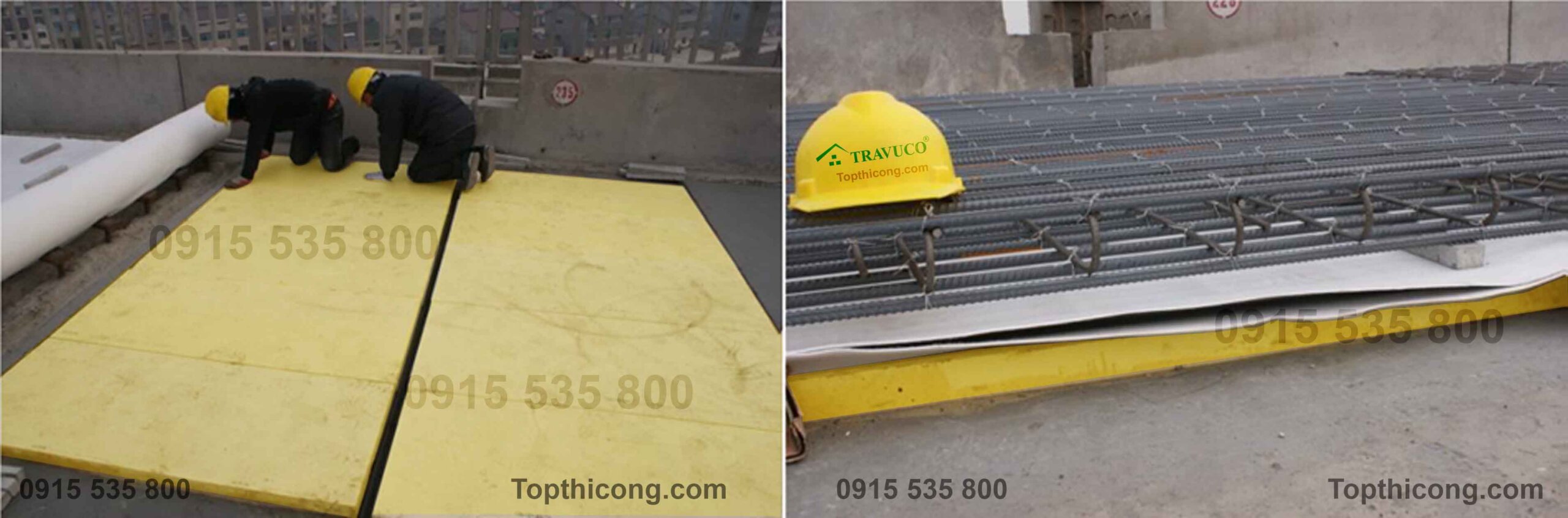 MÓNG ĐƯỜNG SẮT CAO TỐC, Xốp tấm cách âm cách nhiệt XPS nâng sàn