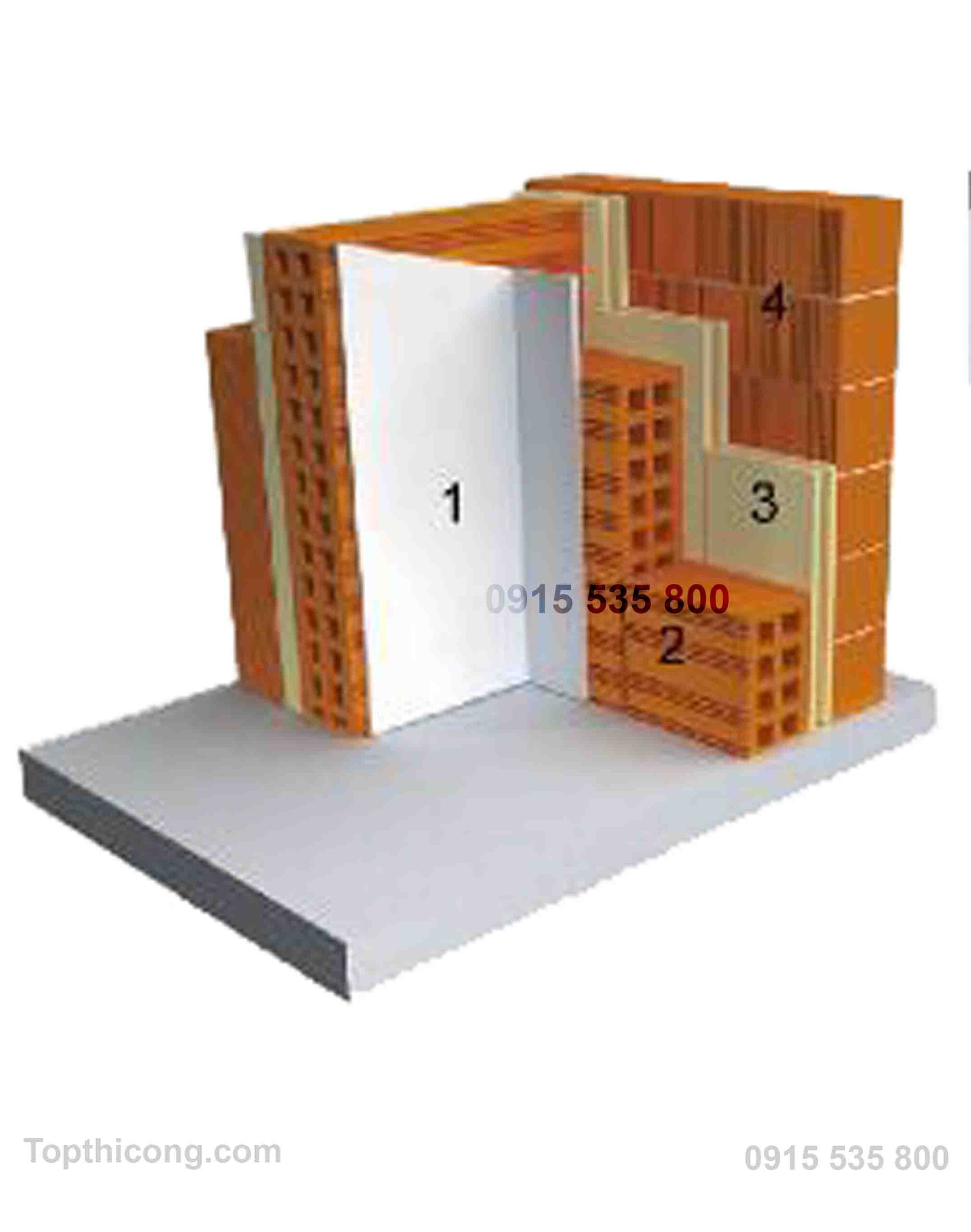 sử dụng xốp xps cho tường đôi cách nhiệt
