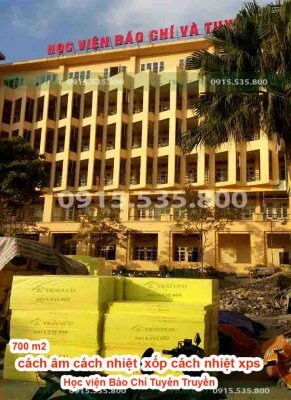 700 m2 Tường cách âm xốp xps xốp cách nhiệt Học viện Báo Chí Tuyên Truyền