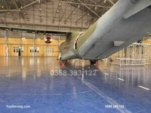 Công trình Thi công Sơn sàn Epoxy sân bay Gia Lâm