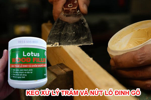 Trám trét gỗ, lấp lỗ đinh, trám vết nứt gỗ, keo trám gỗ