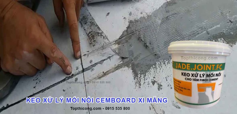 Keo Xử Lý Mối Nối Tấm Cemboard Jade's Solution 1kg xử lý được 10-12m dài