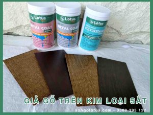 Sơn giả gỗ trên bề mặt sắt kim loại - Nhà phân phối toàn quốc