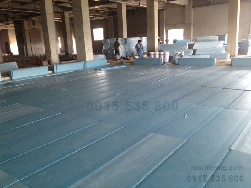 Sơ đồ thi công mặt bằng Tấm xốp XPS trong xây dựng kho lạnh