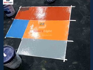 Giá làm sân Pickleball ngoài trời - bảng màu sân