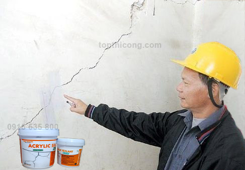 Nứt tường công trình