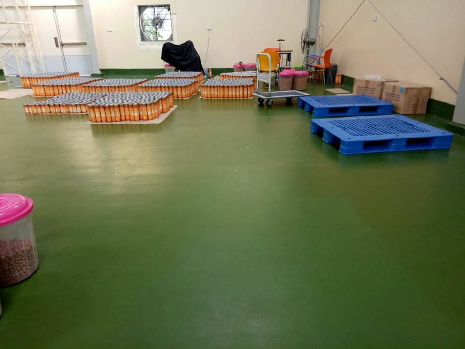 Thi công Sơn sàn epoxy cho nền sàn chế biến thực phẩm