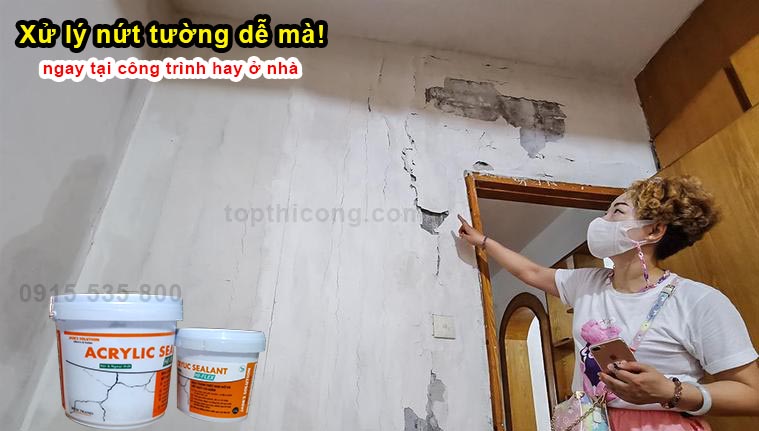 Tường nứt xử lý ngay tại nhà