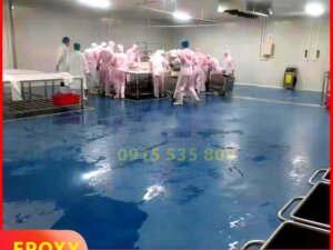 Vì sao nhà máy thực phẩm dùng sơn sàn epoxy tự san phẳng?
