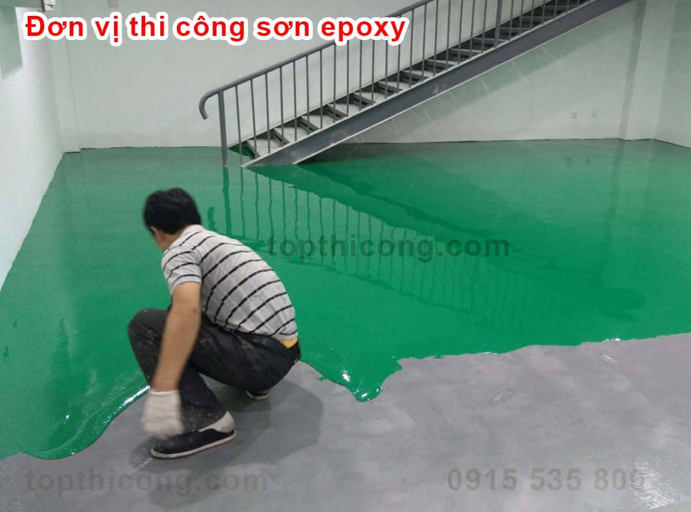 đơn vị thi công sơn sàn epoxy