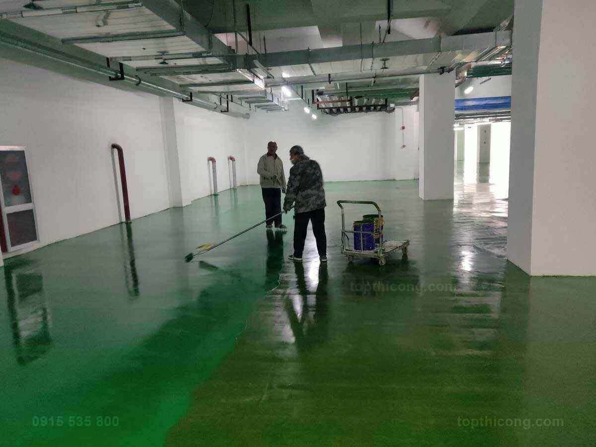 Báo giá thi công sơn tầng hầm