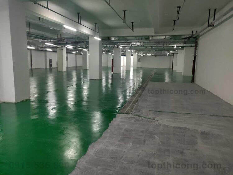 Giá sơn sàn tầng hầm nhà gara để xe thường thấp 130.000đ