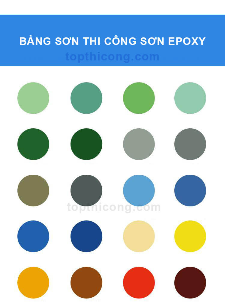 4 Bảng màu sơn epoxy hoàn hảo trong thi sơn sàn công nghiệp 4 Lựa chọn màu sơn epoxy phù hợp nhất cho công trình