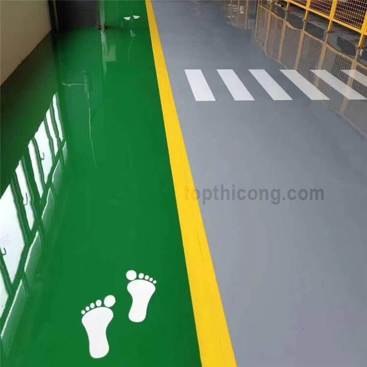Sơn Epoxy Màu sắc tươi sáng không phai màu