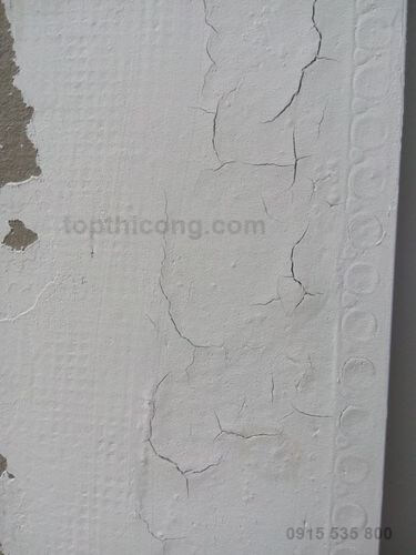 Vết nứt trên lớp bột trét