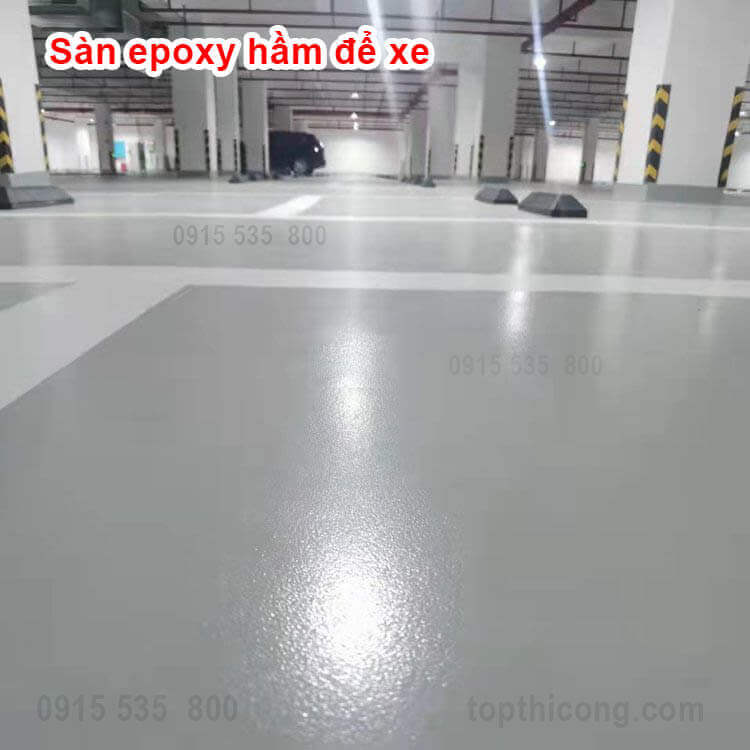sơn sàn bê tông bãi hầm đỗ xe