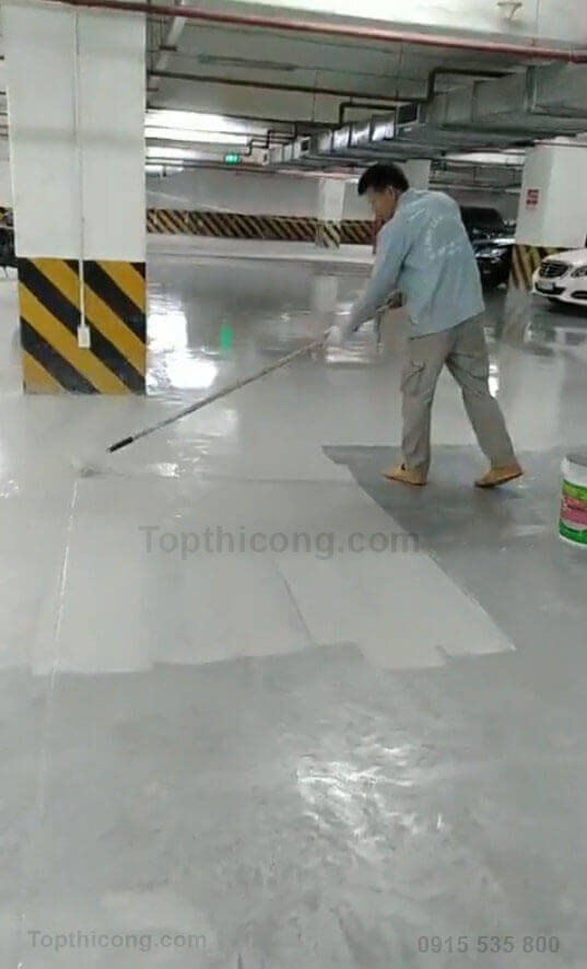 Dịch vụ Sơn Epoxy tầng hầm, bãi đỗ xe