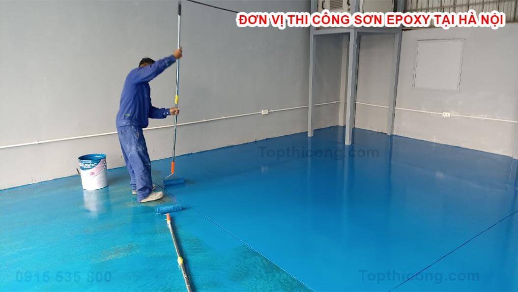 Đơn vị thi công sơn epoxy công ty Trần Vũ của topthicongcom tại hà nội