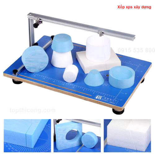 Dùng dao nóng hoặc dây nóng để cắt tấm xốp