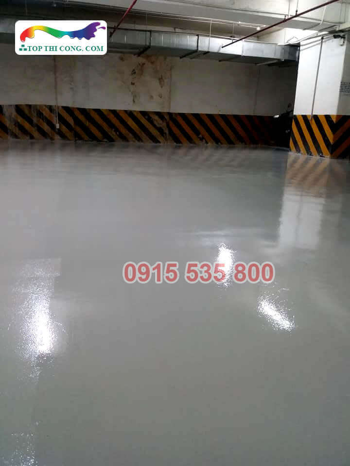 Lớp phủ sơn sàn epoxy trên cùng