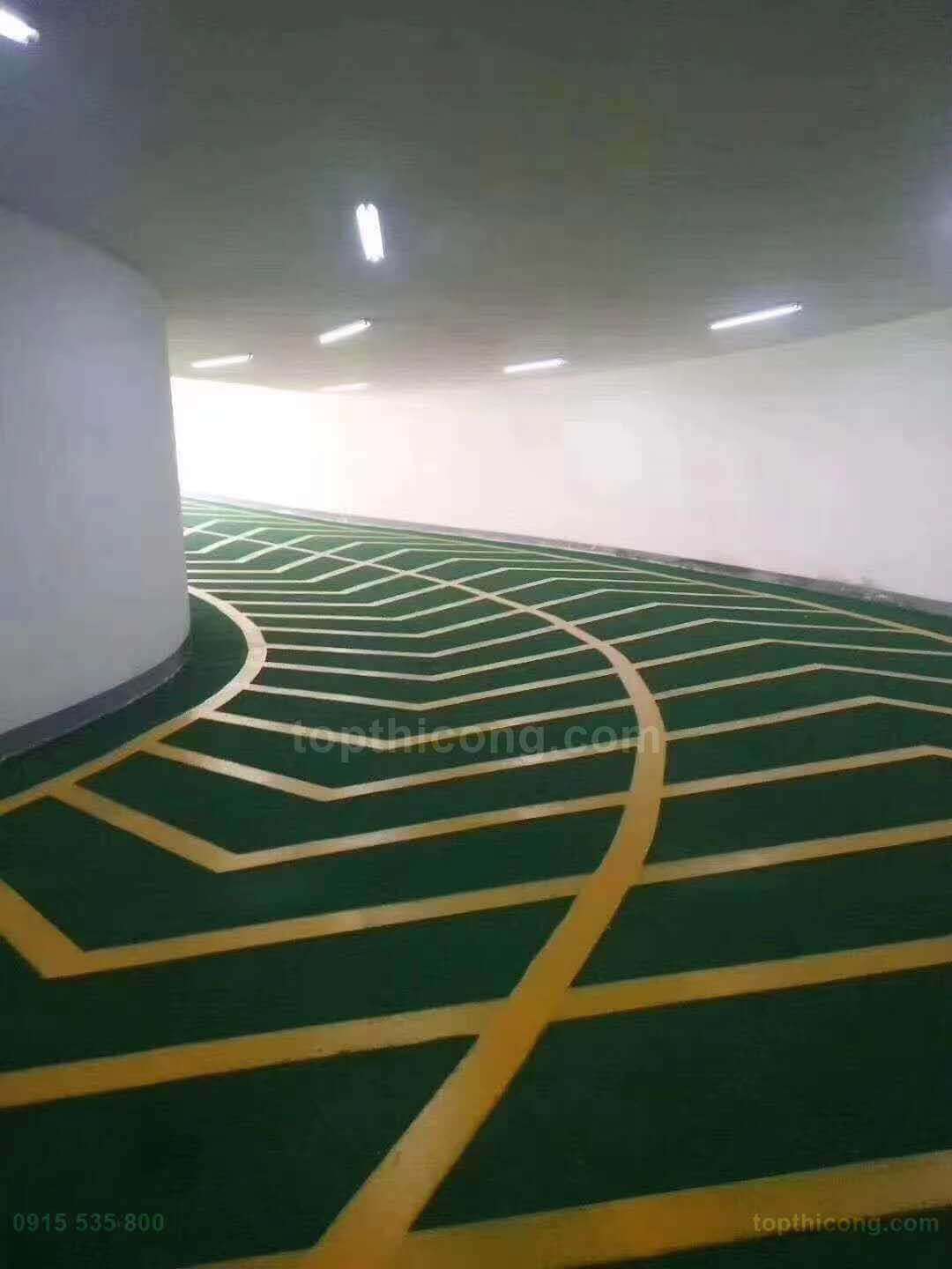 Sơn Epoxy, Sơn Tầng Hầm,Ram Giốc, Bãi Xe