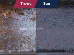 chống gỉ hiệu suất cao trên: sắt, thép, gang, inox,…