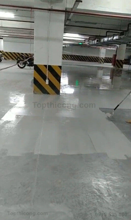 sàn bê tông chịu tải và sạch sẽ, màu đẹp