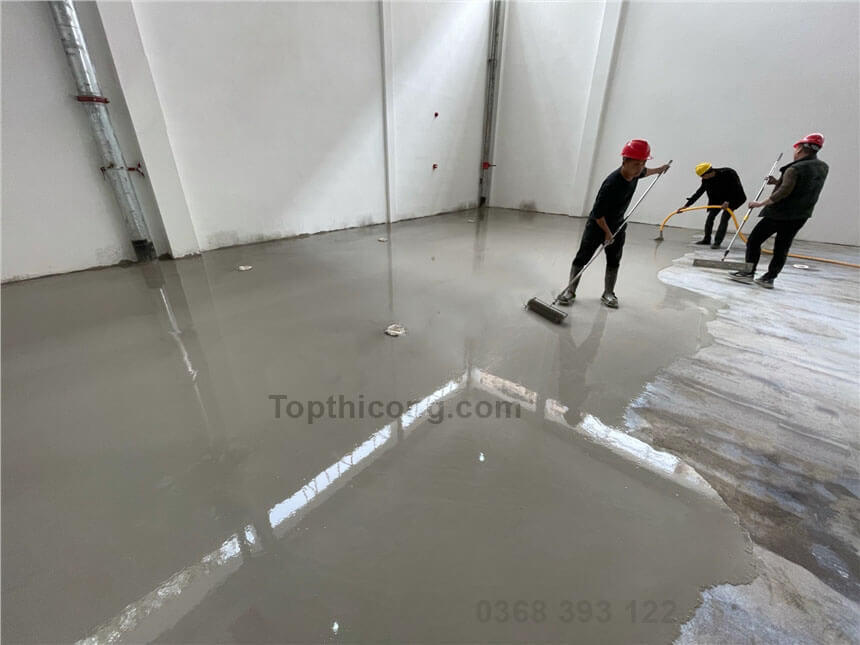 Ứng dụng vữa xi măng tự san phẳng NTV 508 SLF Ứng dụng vữa xi măng tự san phẳng NTV 508 SLF