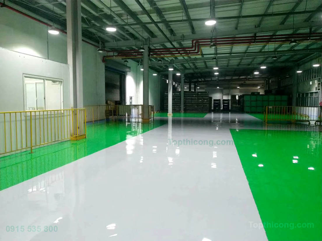 phương án thi công và báo giá thi công sơn sàn Epoxy tại Bắc Giang