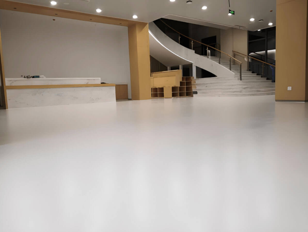 Sàn epoxy màu trắng Sàn epoxy màu trắng