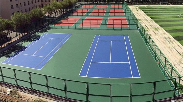 Chiều dài đường biên sân thể thao sân tennis