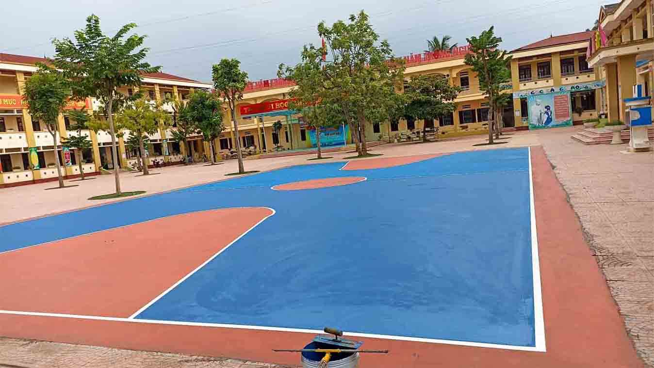 báo giá sơn sân tennis và quy trình thi công sân tennis sân thể thao