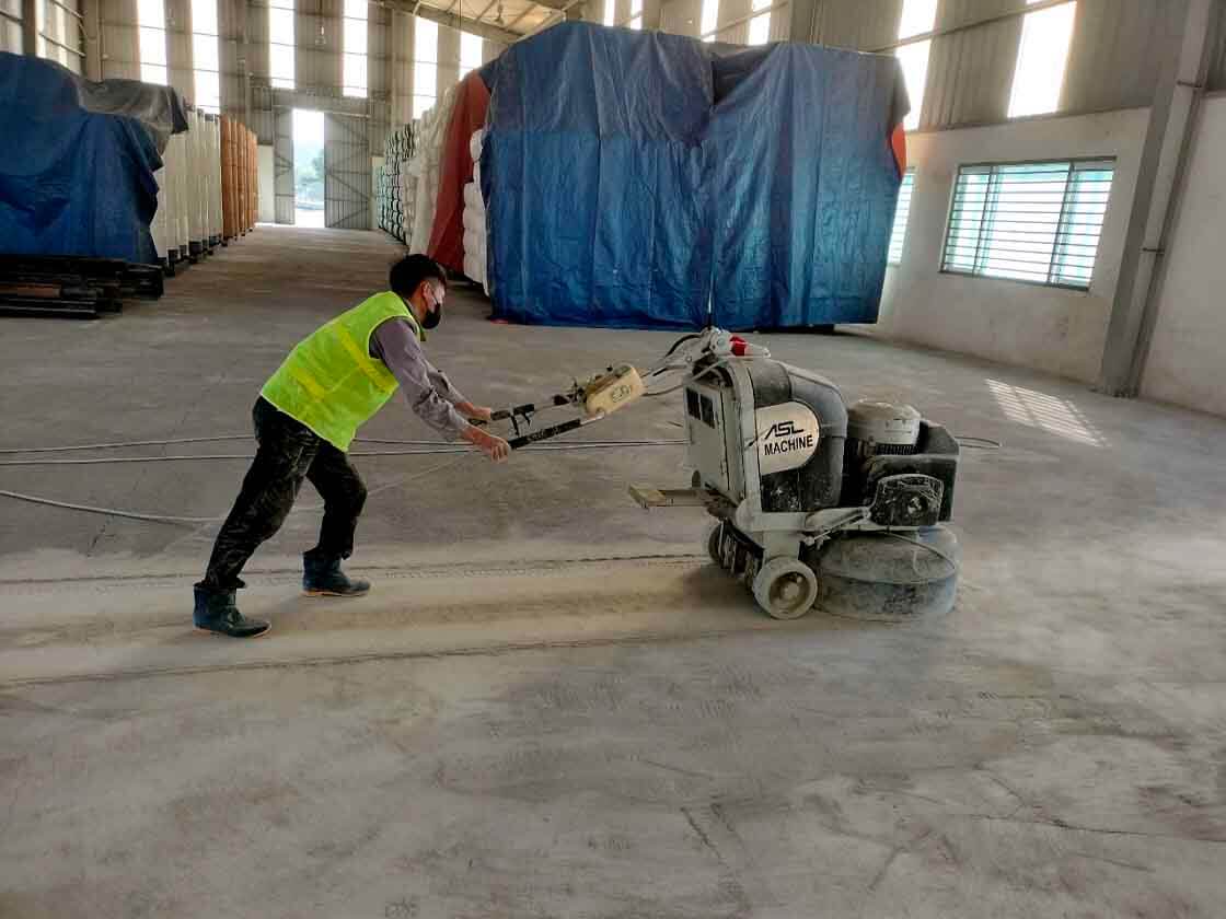 Mài bê tông cho bằng phẳng Mài bê tông cho bằng phẳng
