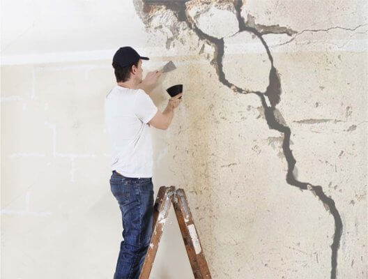 Sửa chữa xử lý nứt bằng keo xử lý vết nứt tường gạch