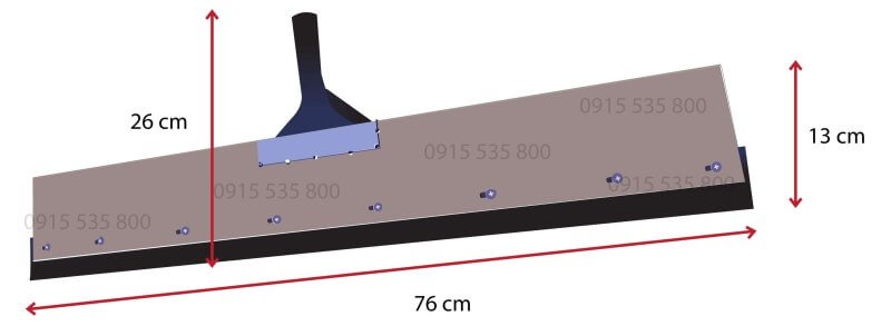 Kích thước Bàn gạt to lưỡi cao su