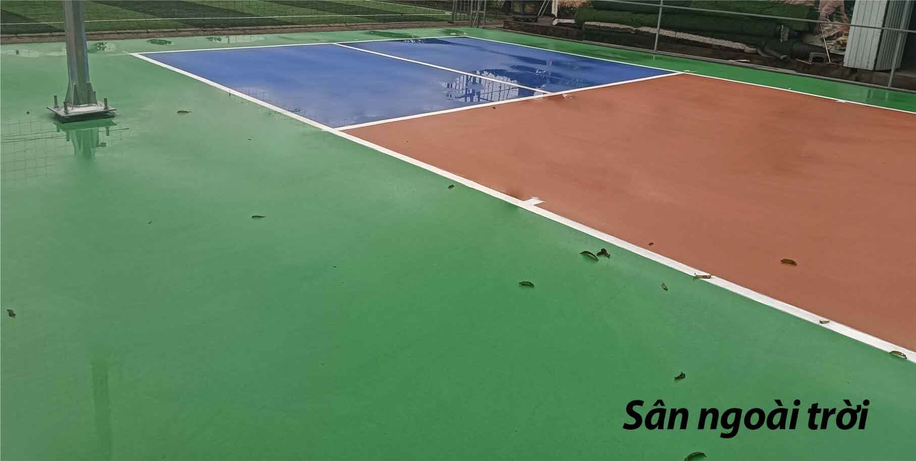 Chi phí làm sân Pickleball ngoài trời bao nhiêu?