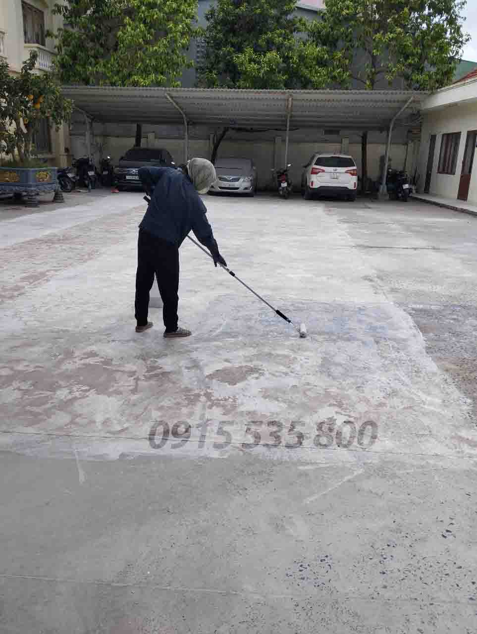 Thi công sân pickleball lớp phủ sơn thể thao chuyên dụn