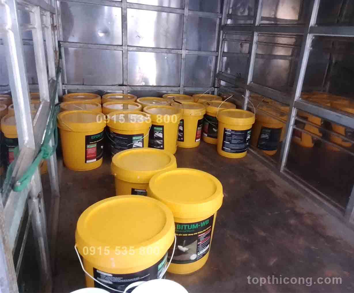 Chống thấm nhựa đường Chống thấm sàn mái phẳng, ban công, tầng hầm