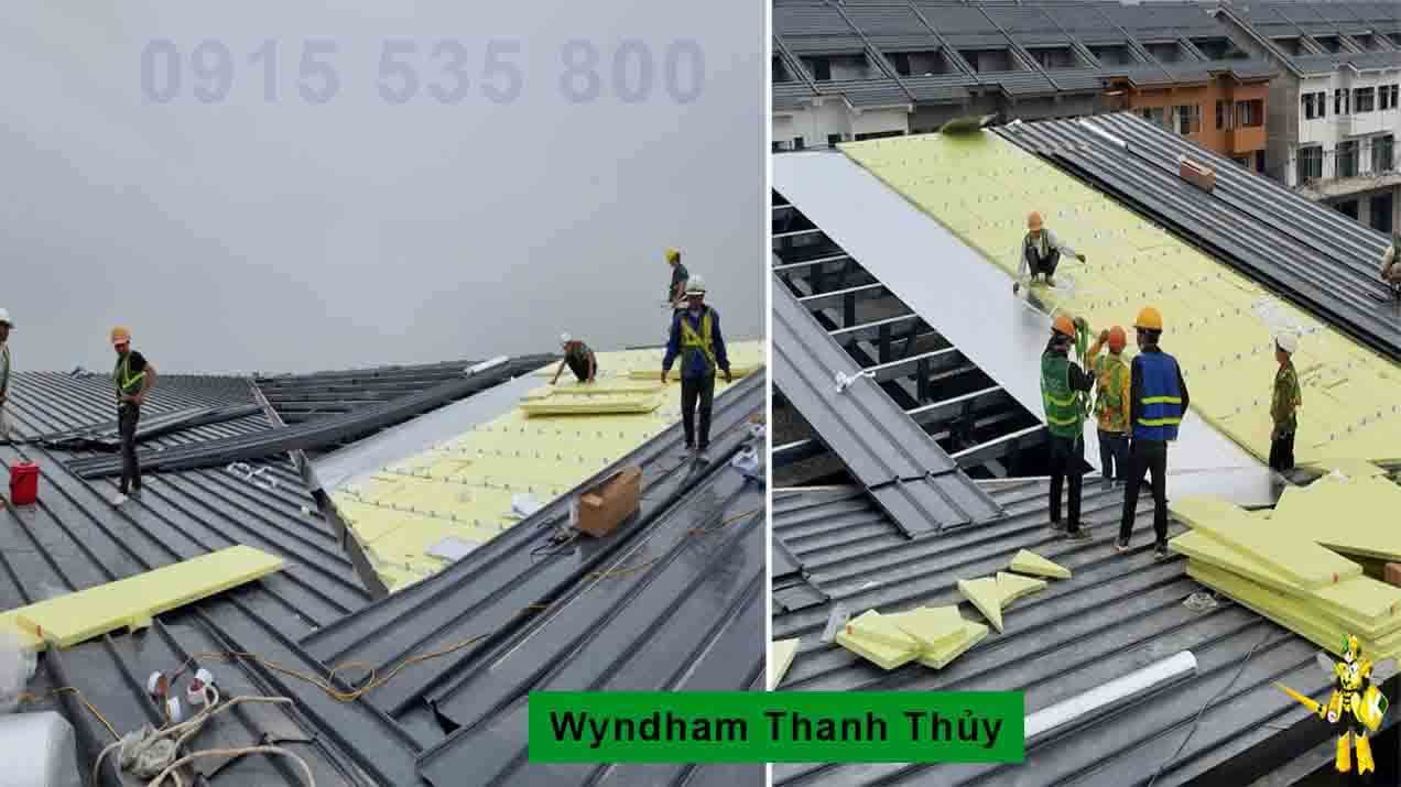 Tổng hợp dự án ứng dụng xốp xps cách nhiệt trong xây dựng 25 6 Xốp cách nhiệt XPS ứng dụng mái Wyndham Thanh Thủy