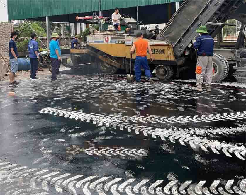Thi công nền Bê tông nhựa Asphalt nhanh, tiết kiệm chi phí Thi công nền Bê tông nhựa Asphalt nhanh, tiết kiệm chi phí