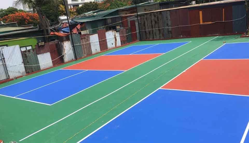 kiến trúc thực tế sân pickleball hay sân pickleball ngoài trời