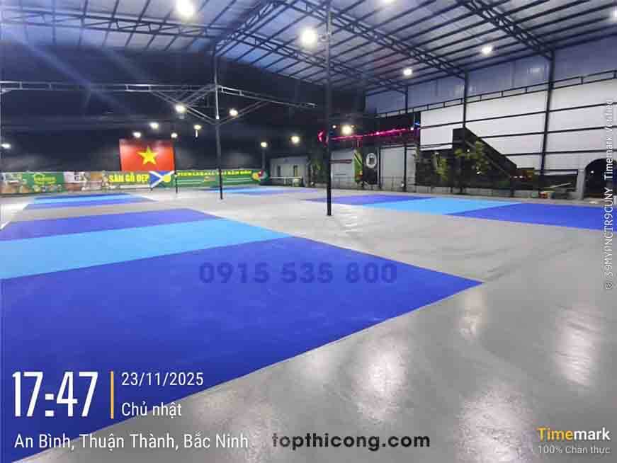 màu đẹp ưu chuộng sân pickleball công trình an bình, thuận thành, bắc ninh